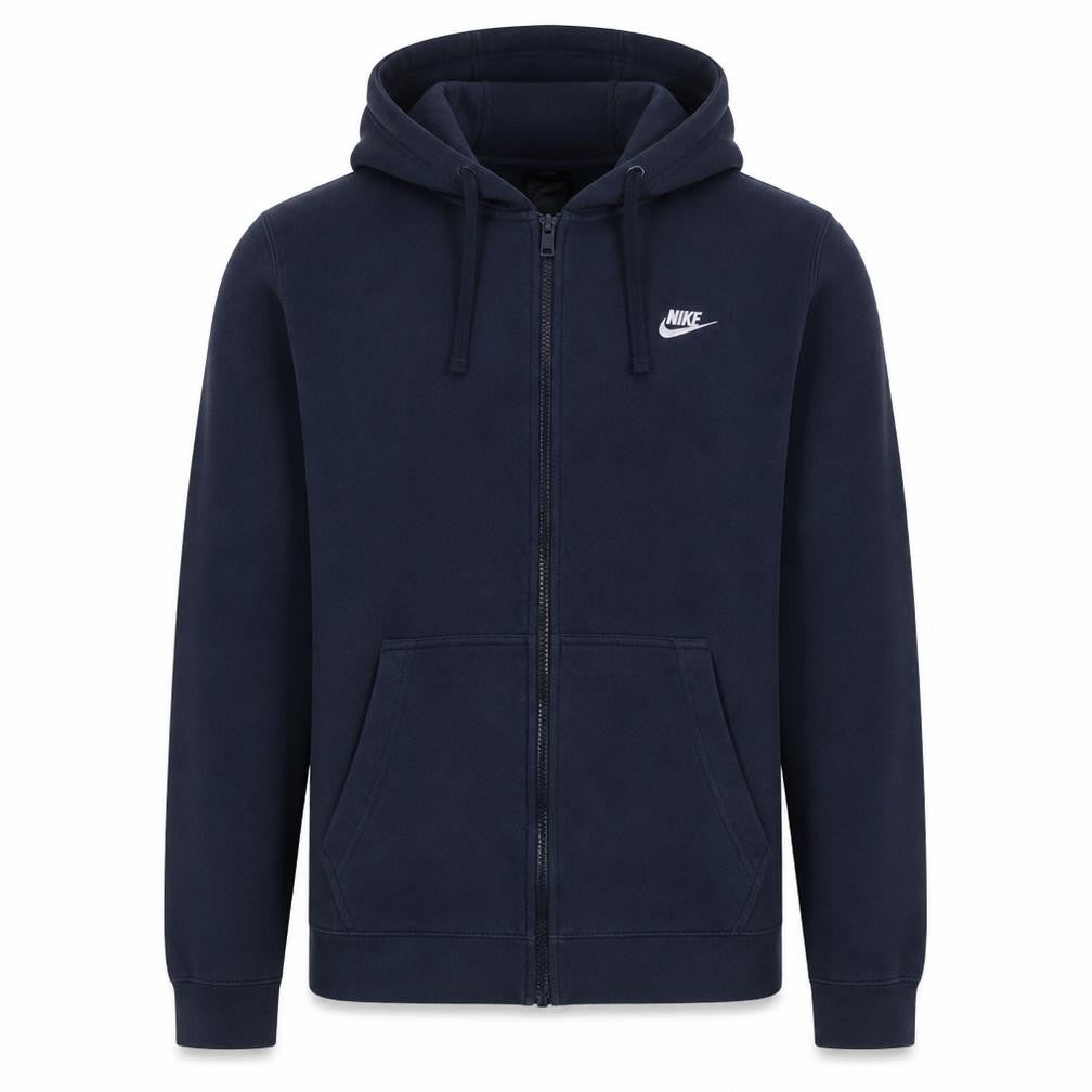 Nike Mens Blue XL Full Zip Hoodie Sweatshirt Fleece Sportswear