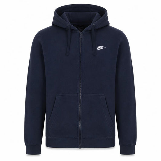 Nike Mens Blue XL Full Zip Hoodie Sweatshirt Fleece Sportswear