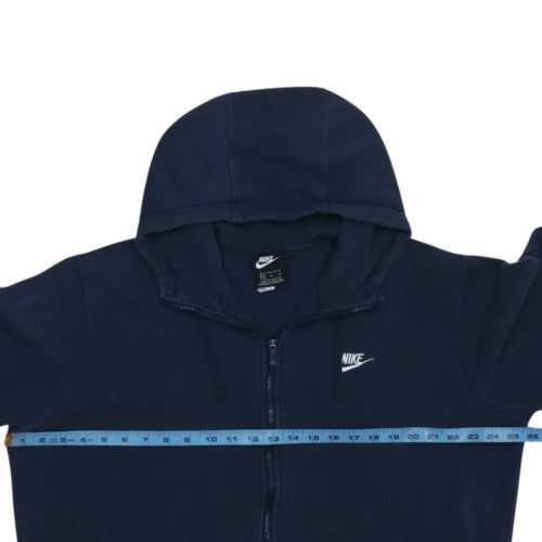 Nike Mens Blue XL Full Zip Hoodie Sweatshirt Fleece Sportswear