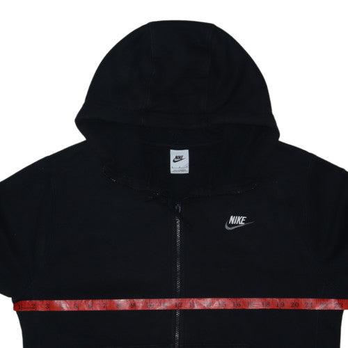 Nike Men Black Full Zip Hoodie Fleece Sweatshirt M