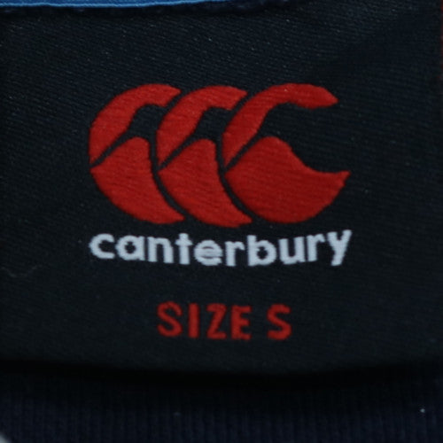 Canterbury Scotland Mens Blue Pullover Hoodie Size S Rugby Sweatshirt