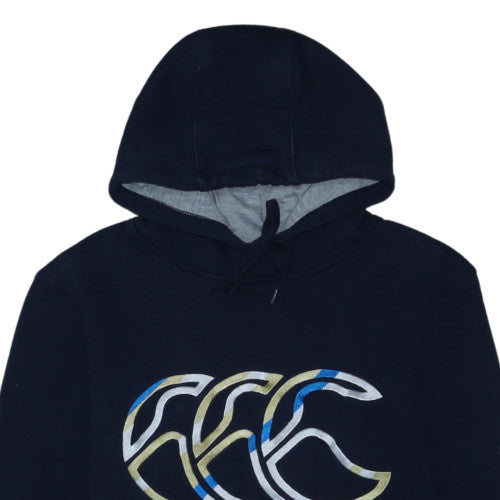 Canterbury Scotland Mens Blue Pullover Hoodie Size S Rugby Sweatshirt