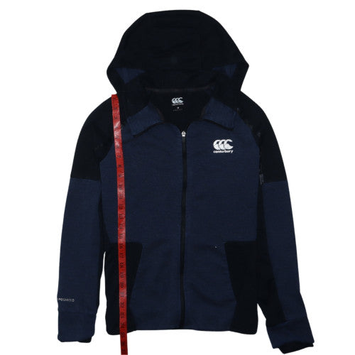 Canterbury Mens Navy Full Zip Hoodie M Hooded Sweatshirt