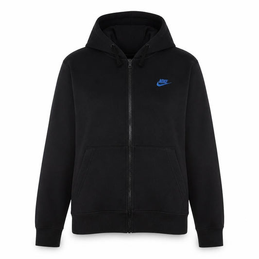 Nike Womens Black Full Zip Hoodie Size M Cotton Blend Casual
