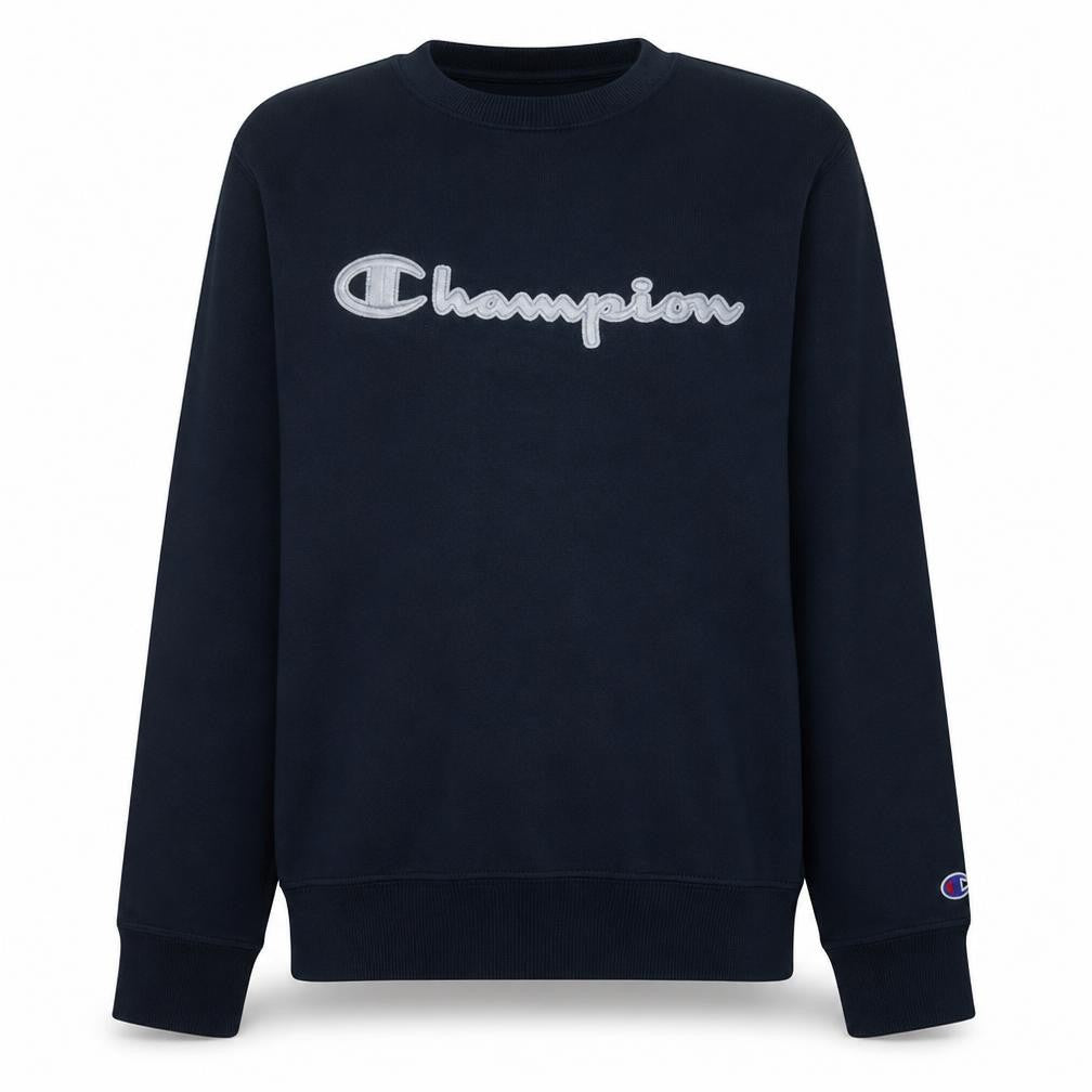 Champion Men's Black XL Pullover Embroidered Crew Neck Sweatshirt