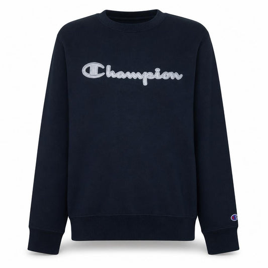 Champion Men's Black XL Pullover Embroidered Crew Neck Sweatshirt
