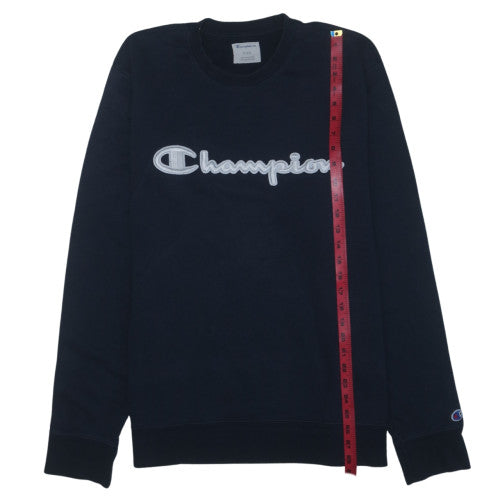 Champion Men's Black XL Pullover Embroidered Crew Neck Sweatshirt