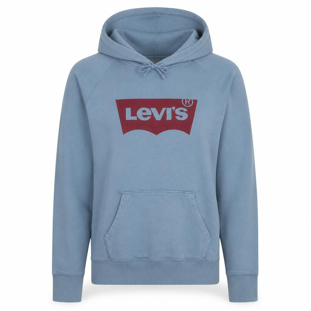 Levi's Women's Blue Pullover Hoodie Medium Relaxed Fit Casual
