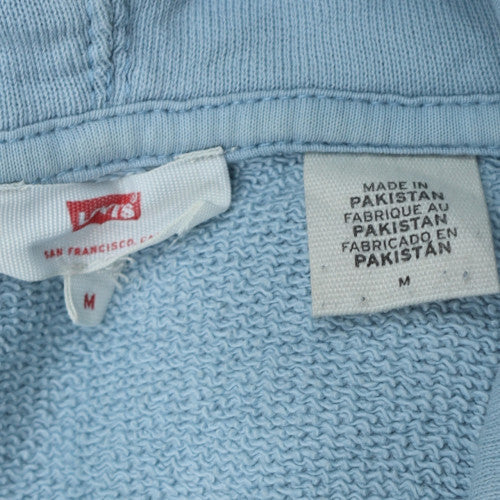 Levi's Women's Blue Pullover Hoodie Medium Relaxed Fit Casual