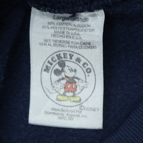 Mickey & Co Women’s Navy Crew Neck Pullover Sweatshirt L