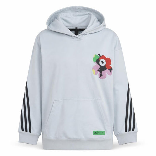 Adidas Women White Pullover Hoodie Size S Graphic Flower Design