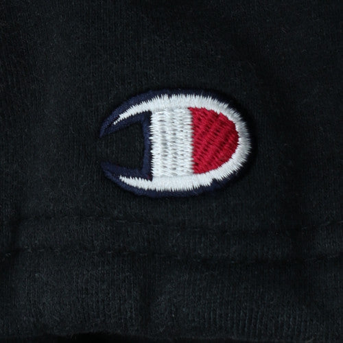 Champion Men's Black Full Zip Hoodie Small Embroidered Logo