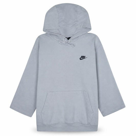 Nike Womens Grey Pullover Hoodie Medium Hooded Sweatshirt