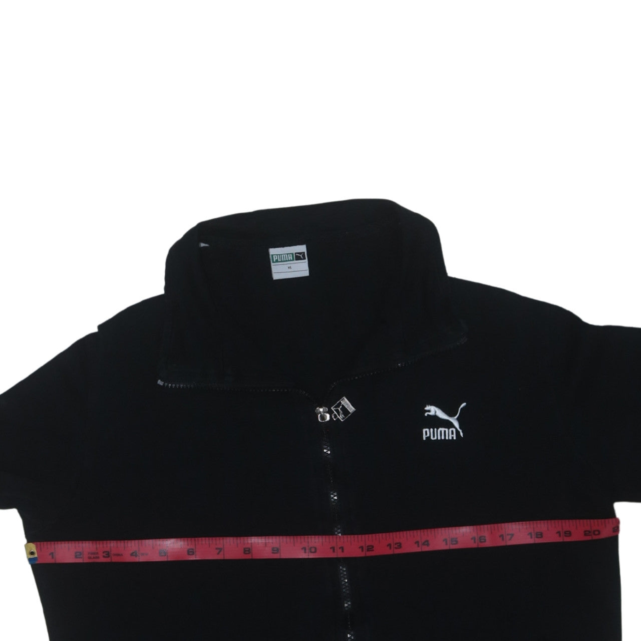Puma Men's Black XL Track Jacket with Contrast Sleeves