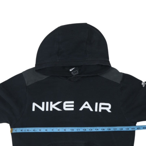 Nike Air Men's Black Pullover Hoodie Small Logo Fleece Sweatshirt