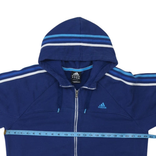 Adidas Men's Blue XL Full Zip Hoodie Sports Essential