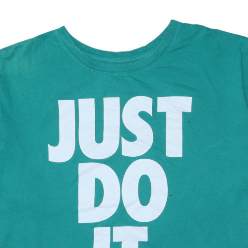 Nike Men's Green XXL Just Do It Graphic Crew Neck T-Shirt