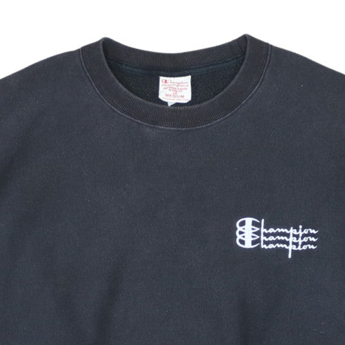 Champion Men's Black Medium Reverse Weave Pullover Sweatshirt