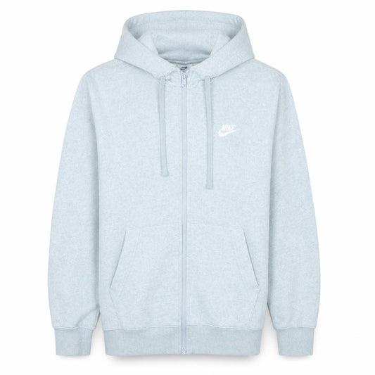 Nike Men's Grey Full Zip Hoodie M Regular Fit Fleece Sweatshirt
