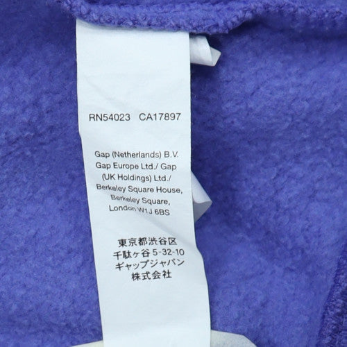 GAP Women’s Blue Full Zip Hoodie XL Cotton Blend Classic Casual