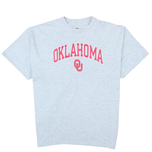 Russell Men’s Grey Oklahoma University 2XL Crew Neck T-Shirt