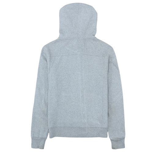 Calvin Klein Jeans Women Grey Full Zip Hoodie L Cotton Logo Casual