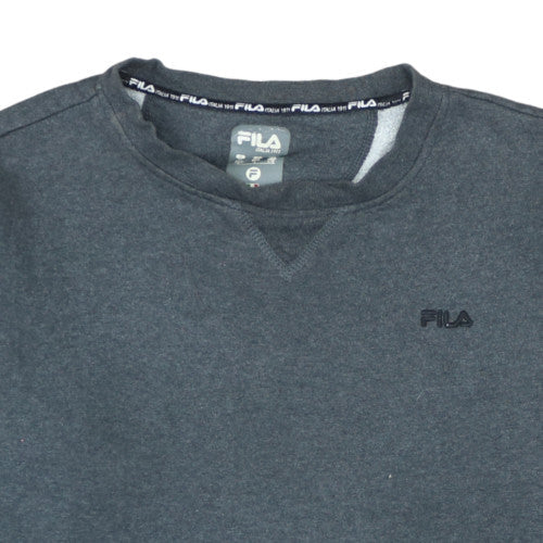 Fila Mens Grey Crew Neck Pullover Sweatshirt Size L