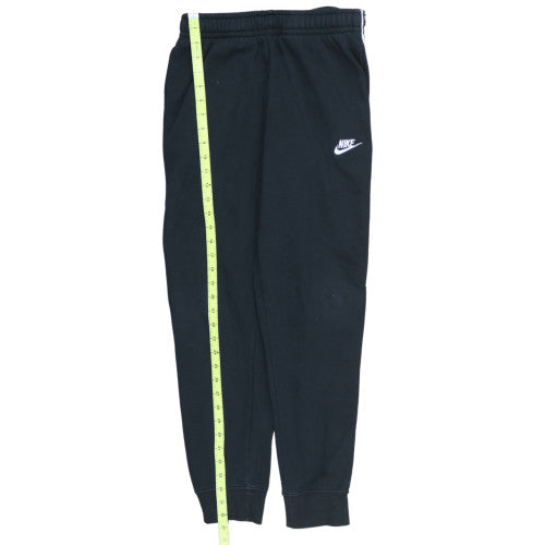 Nike Men's Black Jogger Trousers Small Fleece Elastic Waist