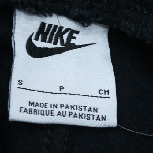 Nike Men's Black Jogger Trousers Small Fleece Elastic Waist