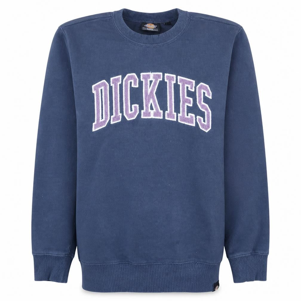 Dickies Men's Blue Small Pullover Sweatshirt Crew Neck Logo
