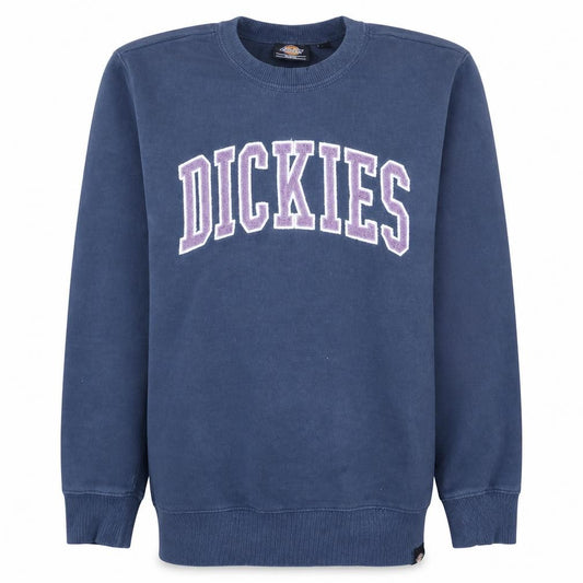 Dickies Men's Blue Small Pullover Sweatshirt Crew Neck Logo