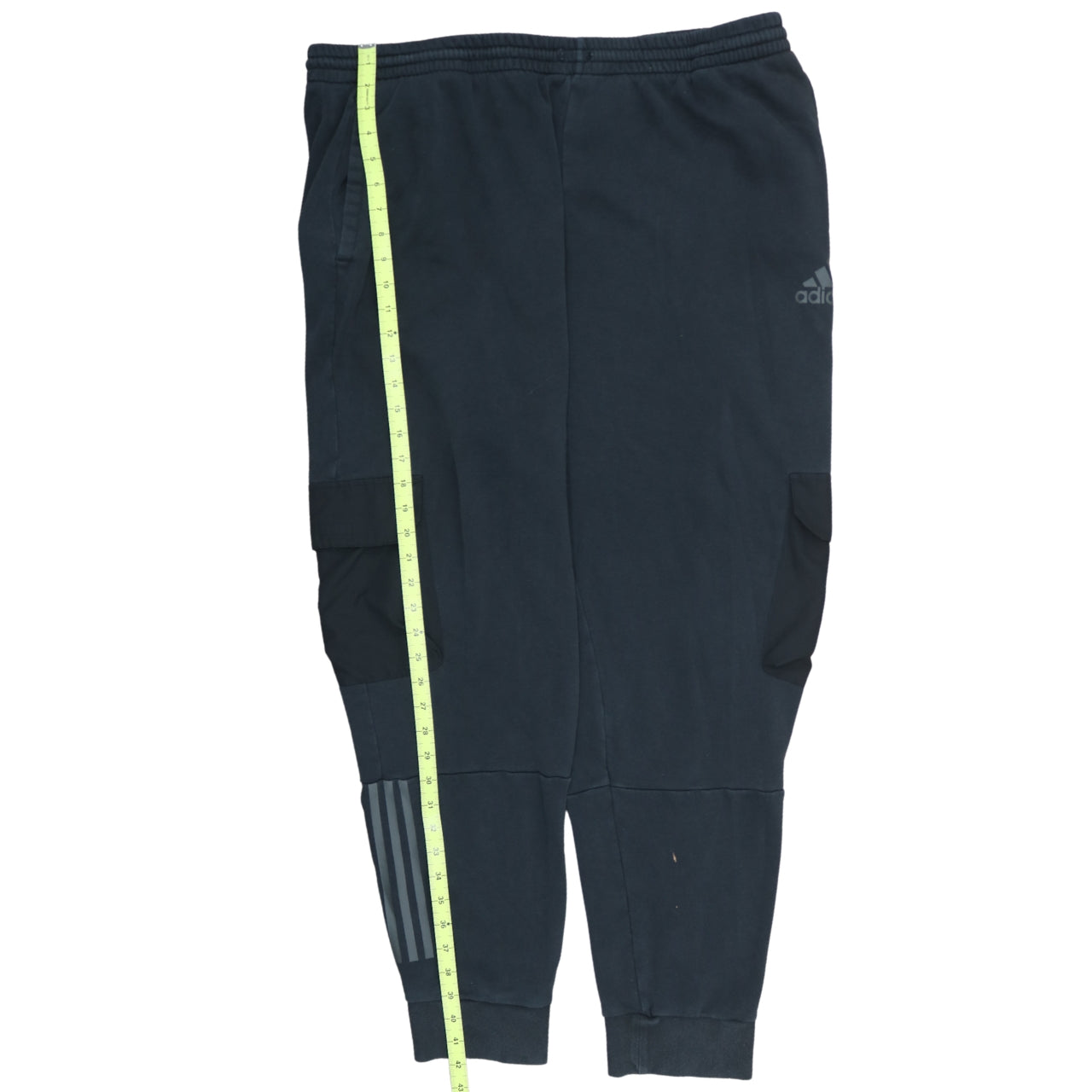 adidas Men's Black 3XL Cargo Jogger Trousers with Logo Detail