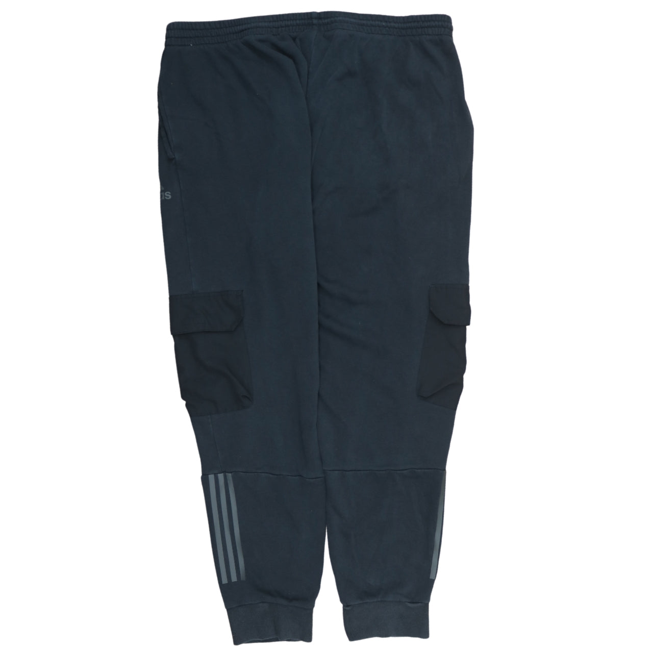 adidas Men's Black 3XL Cargo Jogger Trousers with Logo Detail