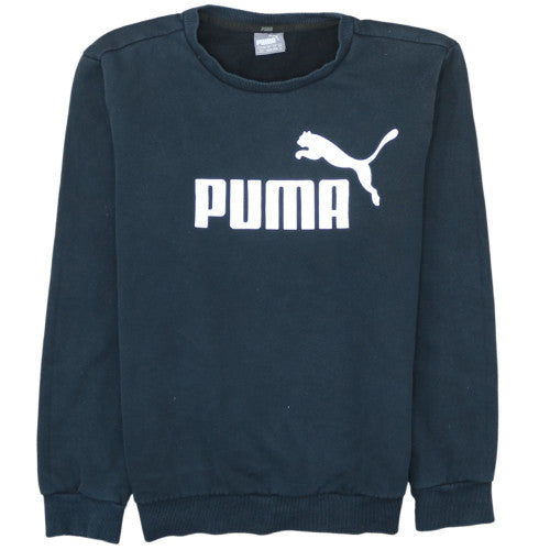 Puma Men's Black Crew Neck Pullover Sweatshirt Size S