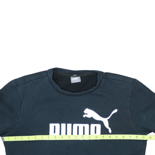 Puma Men's Black Crew Neck Pullover Sweatshirt Size S