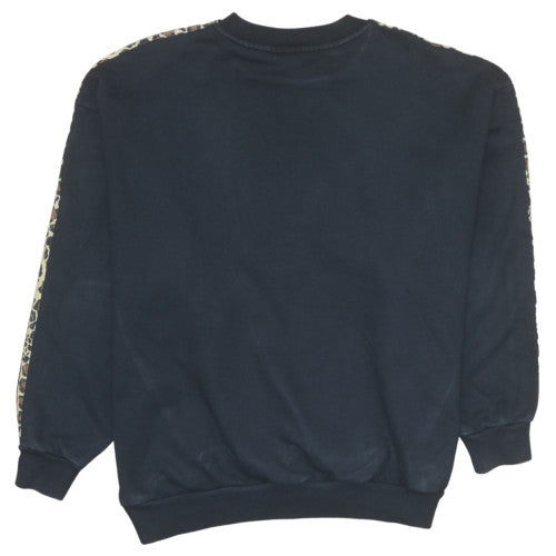 Adidas Women’s Black Animal Print Trim Sweatshirt UK 8