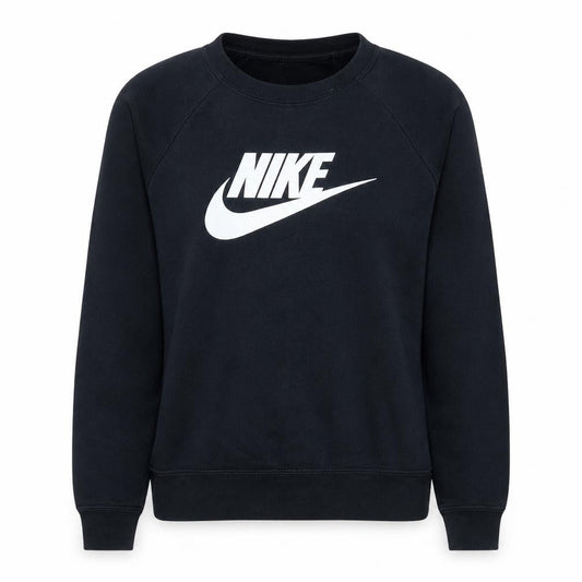 Nike Women Black Crew Neck Pullover Sweatshirt Size Small 155/80A