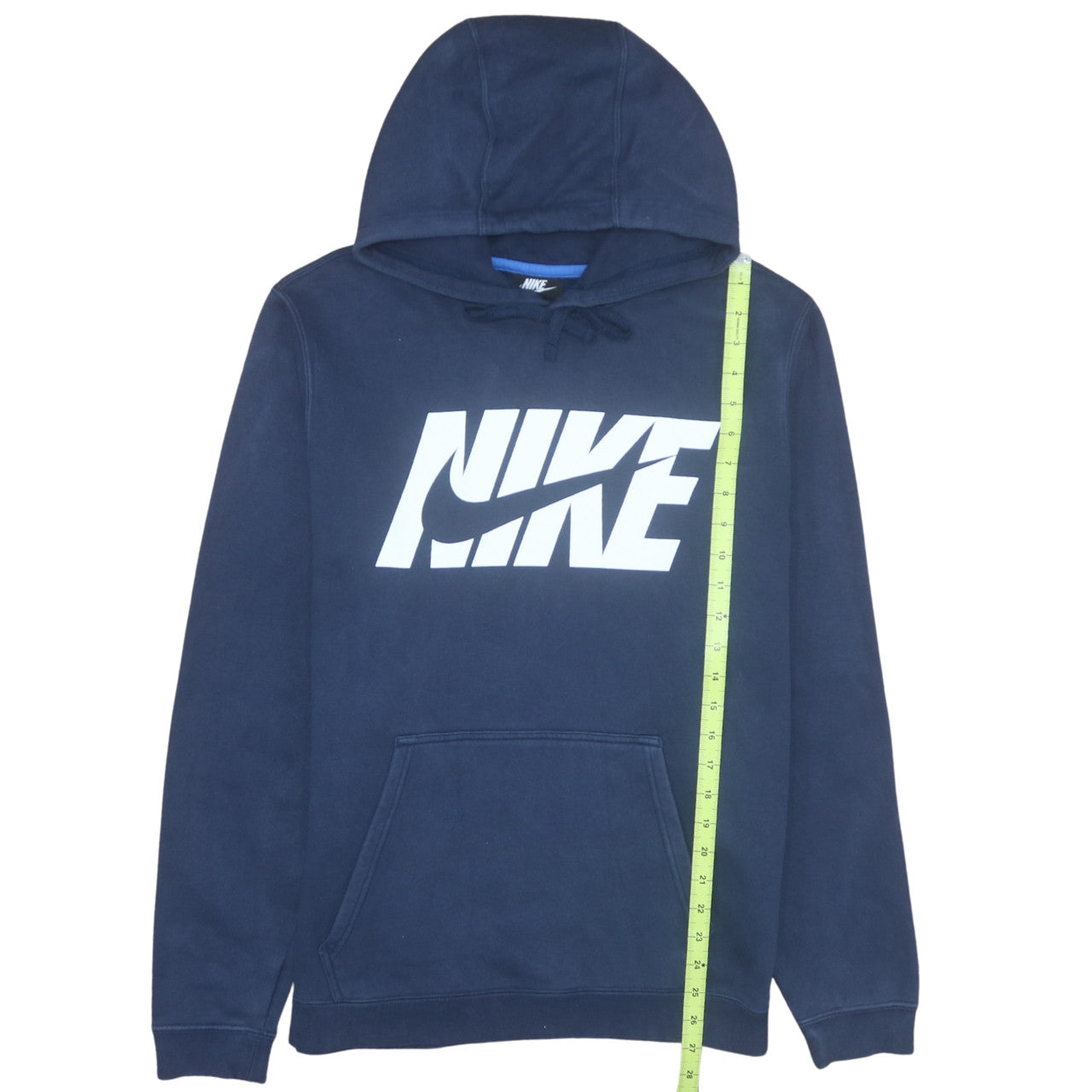 Nike Men's Blue Pullover Hoodie M Sports Fleece Logo Sweatshirt