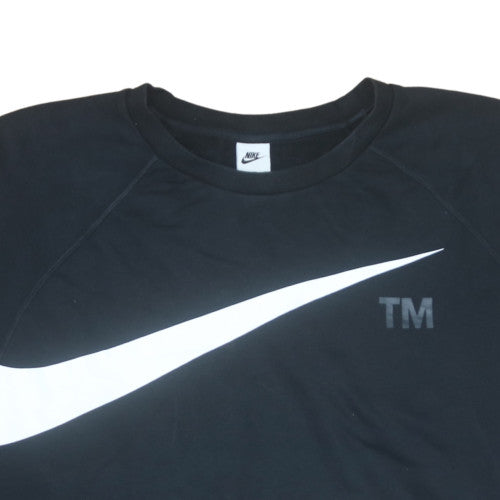 Nike Men's Black 3XL Pullover Crew Neck Logo Sweatshirt