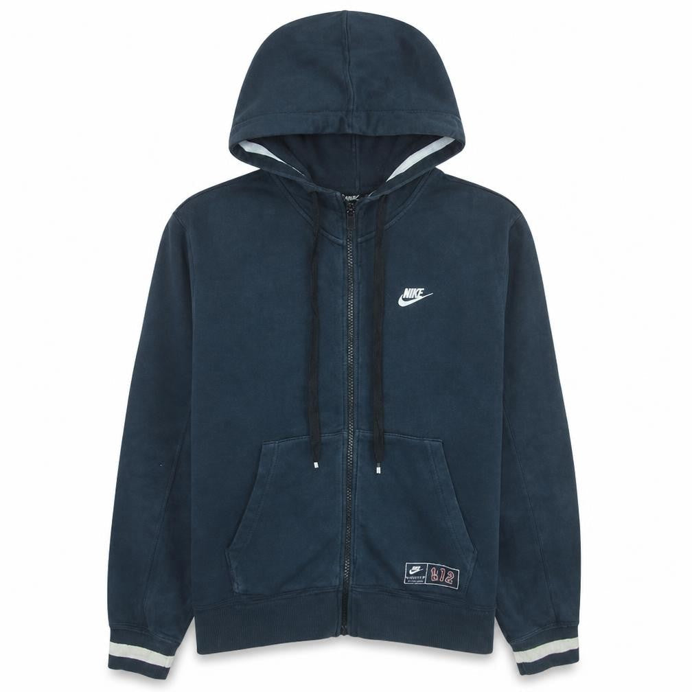 Nike Men's Blue XL Full Zip Hooded Fleece Sweatshirt