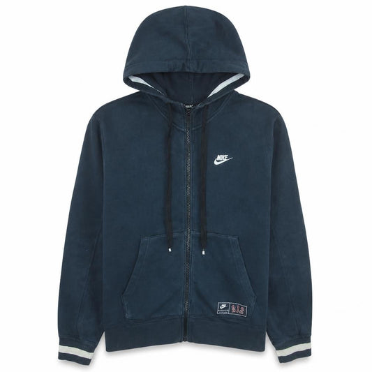 Nike Men's Blue XL Full Zip Hooded Fleece Sweatshirt