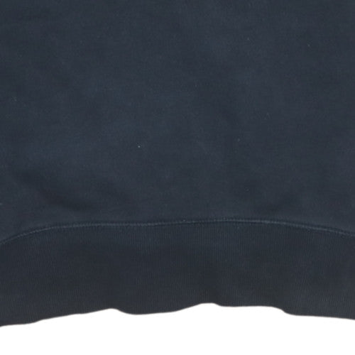 Calvin Klein Jeans Men Black Small Crew Neck Cotton Sweatshirt