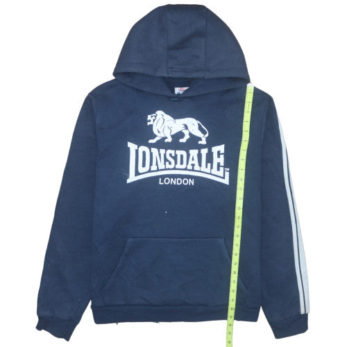 Lonsdale Men's Blue Pullover Hoodie XL Fleece Sportswear