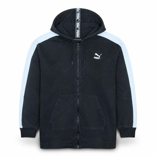 Puma Men's Black Full Zip Hoodie L Sportswear Fleece