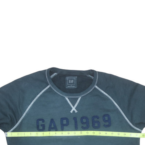 GAP Mens Blue Crew Neck Graphic 1969 Pullover Sweatshirt M
