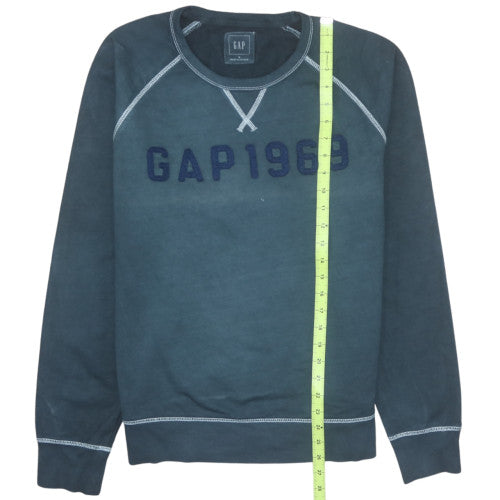GAP Mens Blue Crew Neck Graphic 1969 Pullover Sweatshirt M