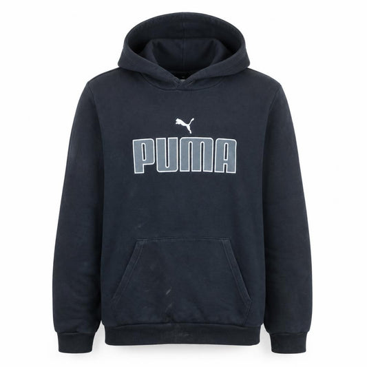 Puma Mens Black Pullover Hoodie L Sports Fleece Sweatshirt