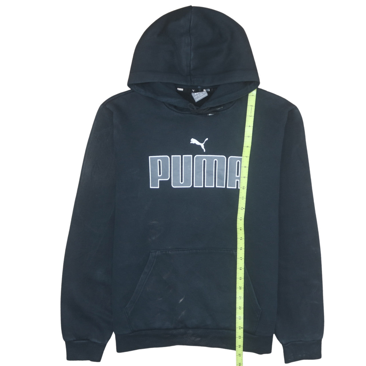 Puma Mens Black Pullover Hoodie L Sports Fleece Sweatshirt
