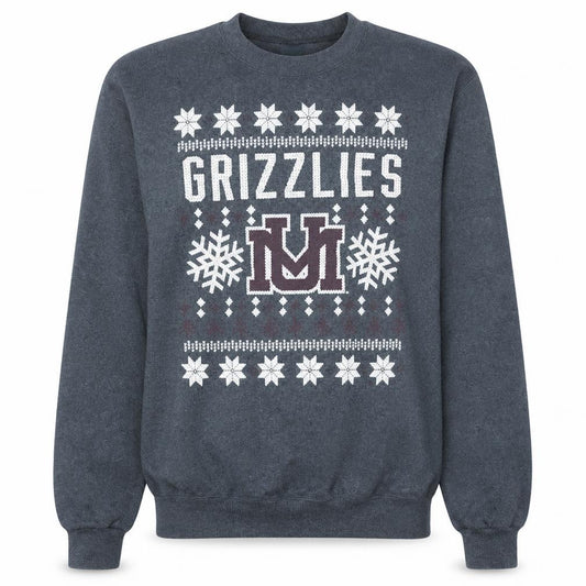 Champion Women Grey Grizzlies Crew Neck Fleece Sweatshirt Size S