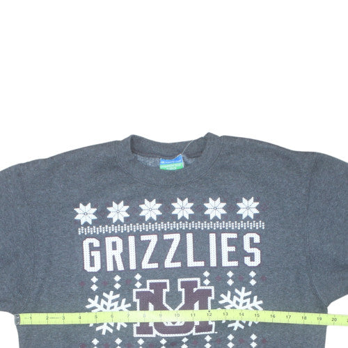 Champion Women Grey Grizzlies Crew Neck Fleece Sweatshirt Size S